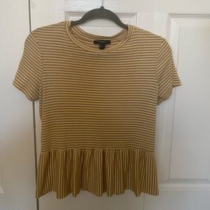 Yellow striped blouse